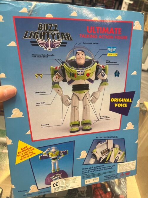 Buzz Lightyear Action Figure Toy Story 1995 Boxed Rare - Image 2