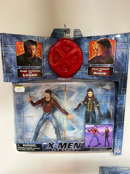 X-Men The Movie Double Pack Logan vs Rogue Action Figures Toy Biz