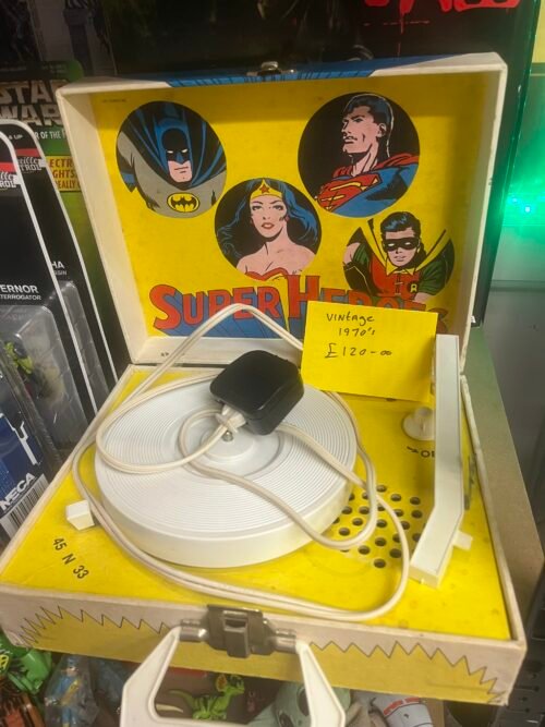 Vintage DC superheroes record player